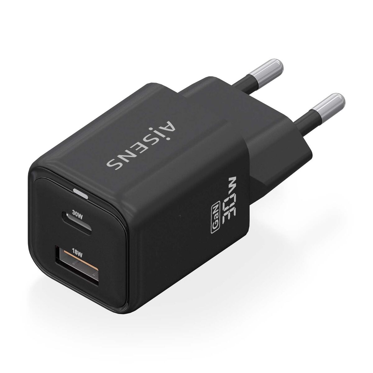 Încărcător de Perete Aisens ASCH-30W2P021-BK Negru Multicolor 33 W