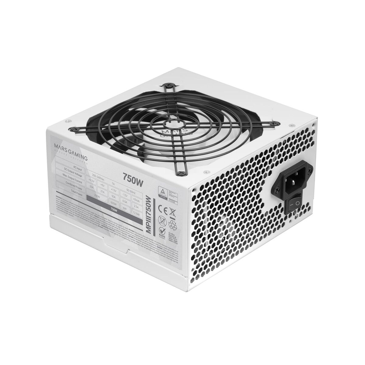 Sursă de Alimentare Mars Gaming MPIII750 600 W 750 W 6 W 200 W