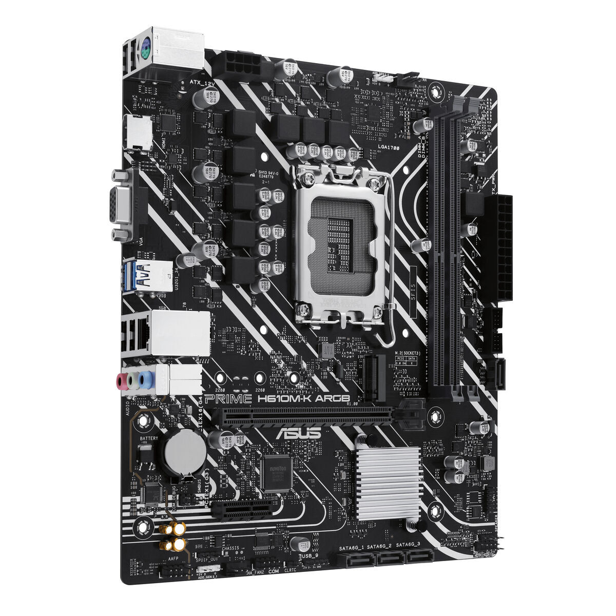 Placă de Bază Asus  H610M-K ARGB LGA 1700