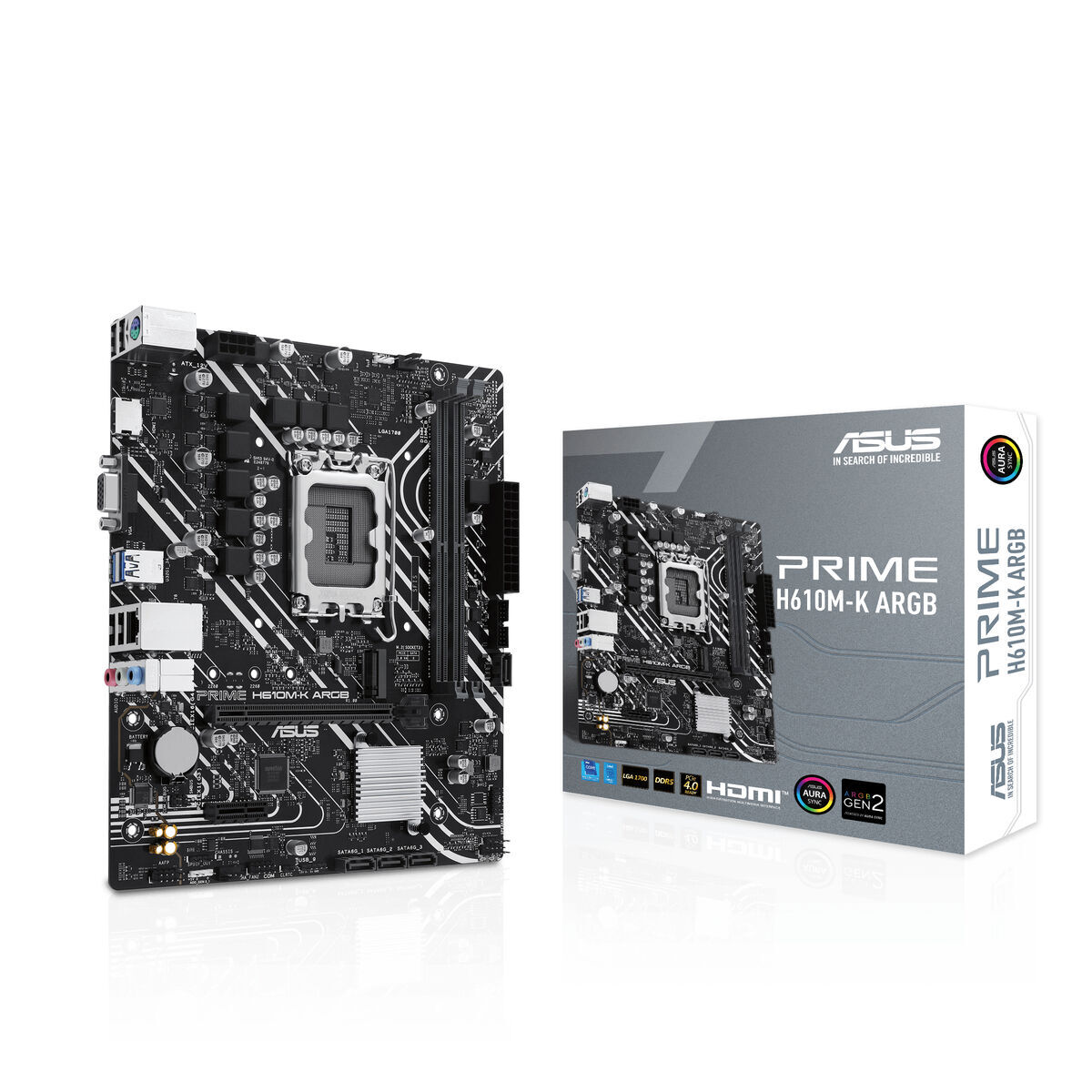 Placă de Bază Asus  H610M-K ARGB LGA 1700