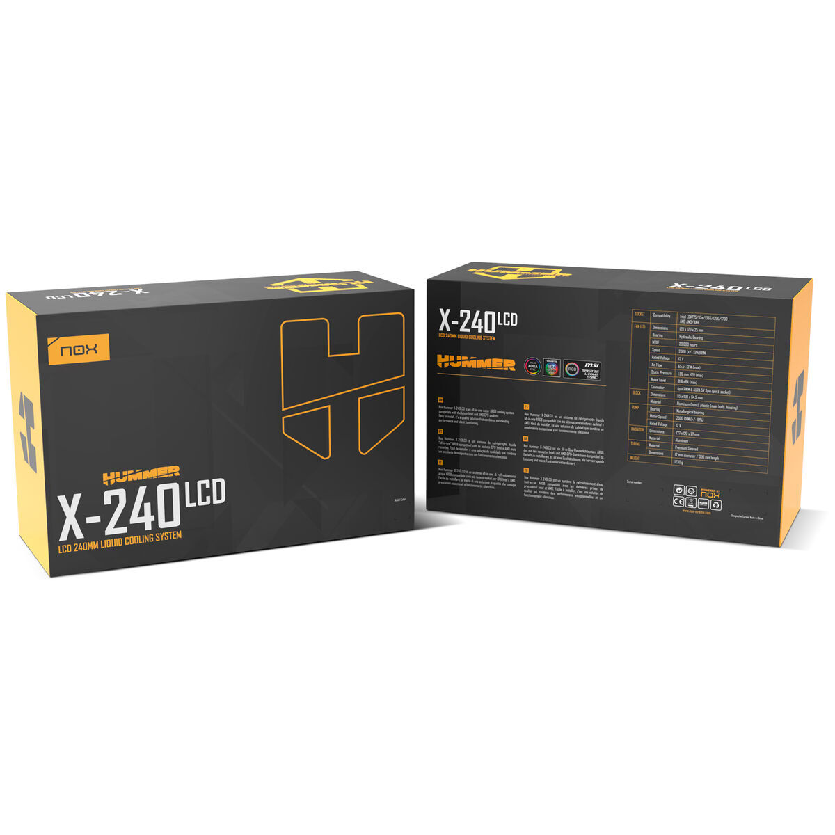 Set de răcire lichidă Nox HUMMER X-240