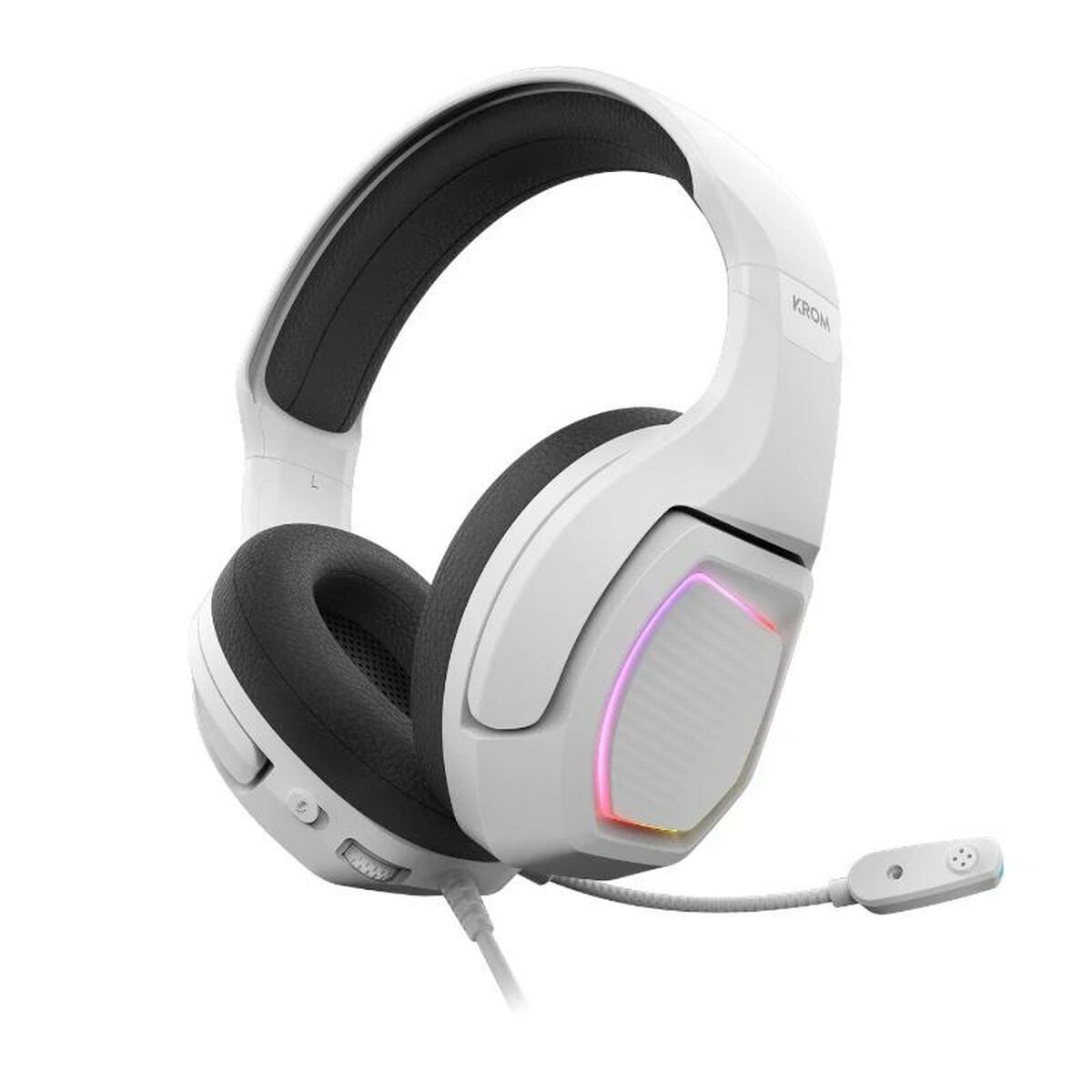 Căști Bluetooth cu Bandă de Cap Krom NXKROMKOPA71WH Alb