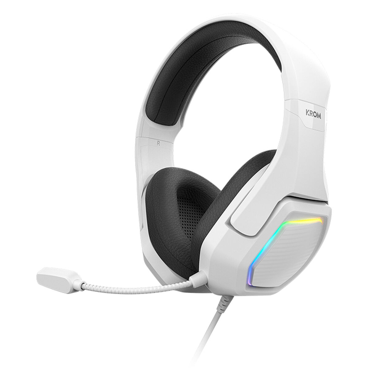 Căști Bluetooth cu Bandă de Cap Krom NXKROMKOPA71WH Alb