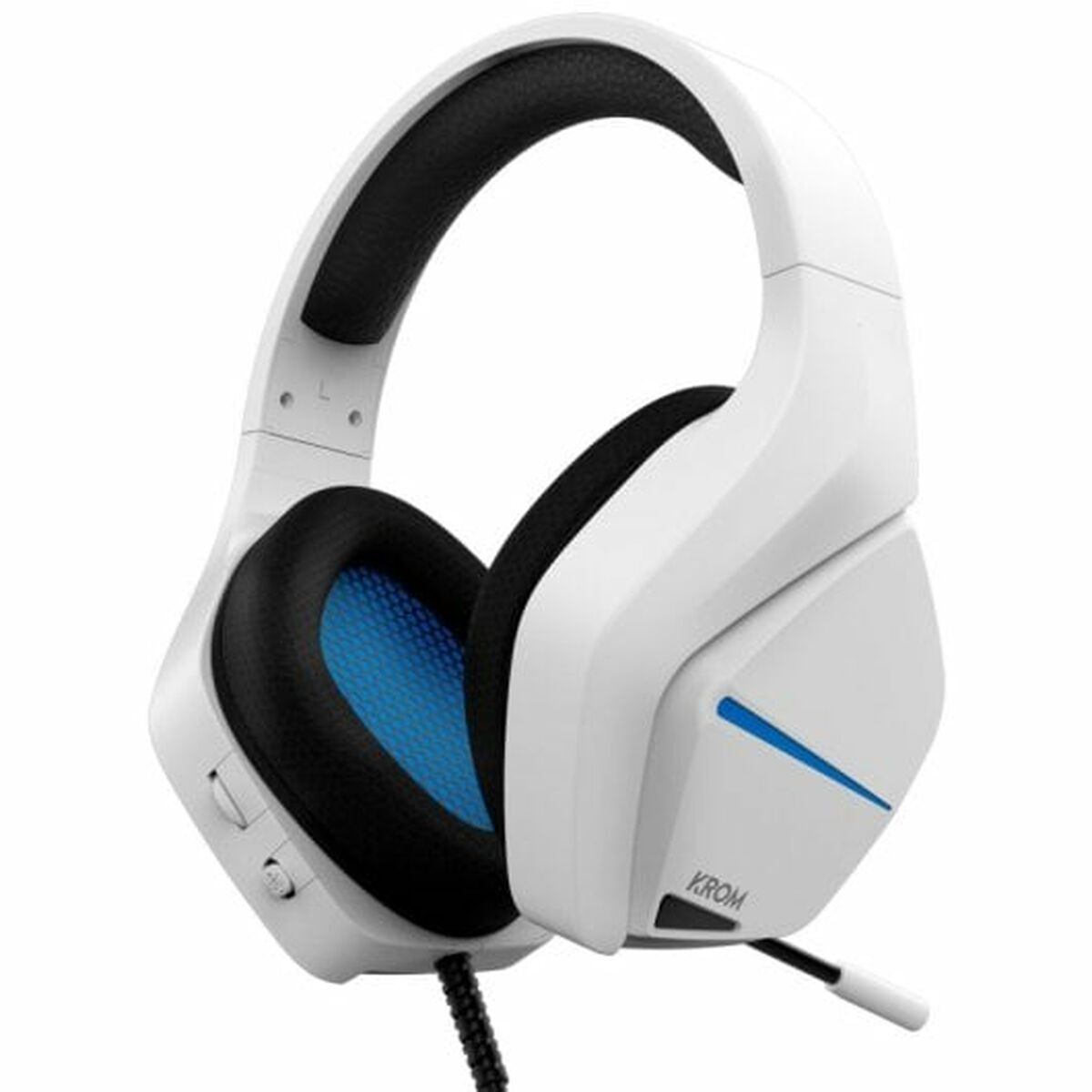 Căști cu Microfon Gaming Krom NXKROMKOPAMOVEWH Albastru