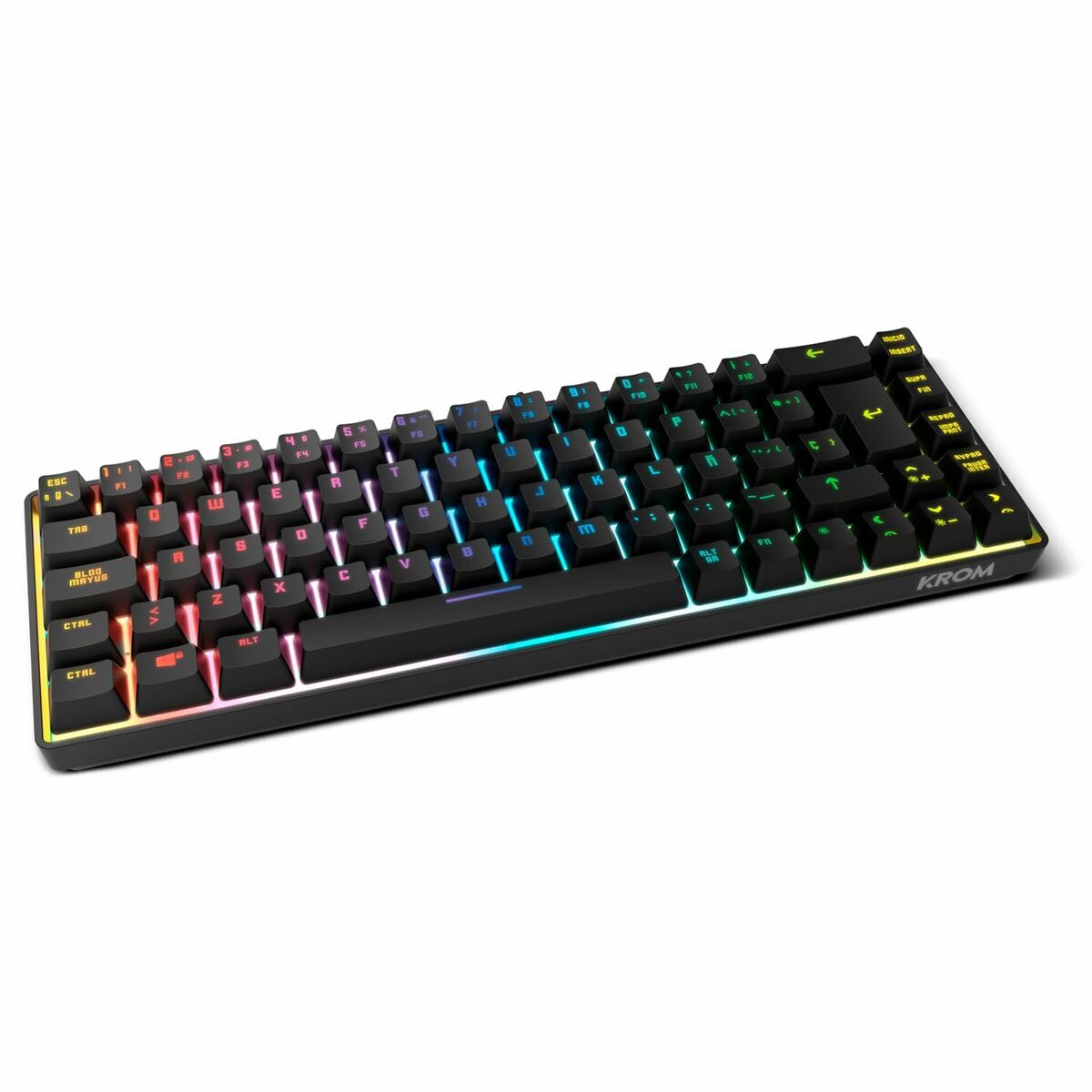 Tastatură și Mouse Gaming Krom NXKROMKALISTASP Qwerty Spaniolă Negru