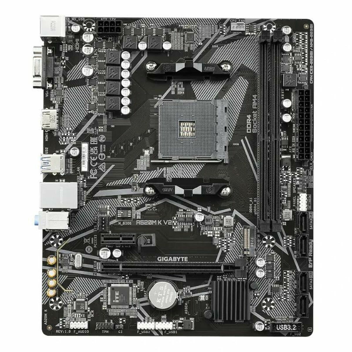 Placă de Bază Gigabyte A520M K V2 AMD AM4 AMD A520 AMD