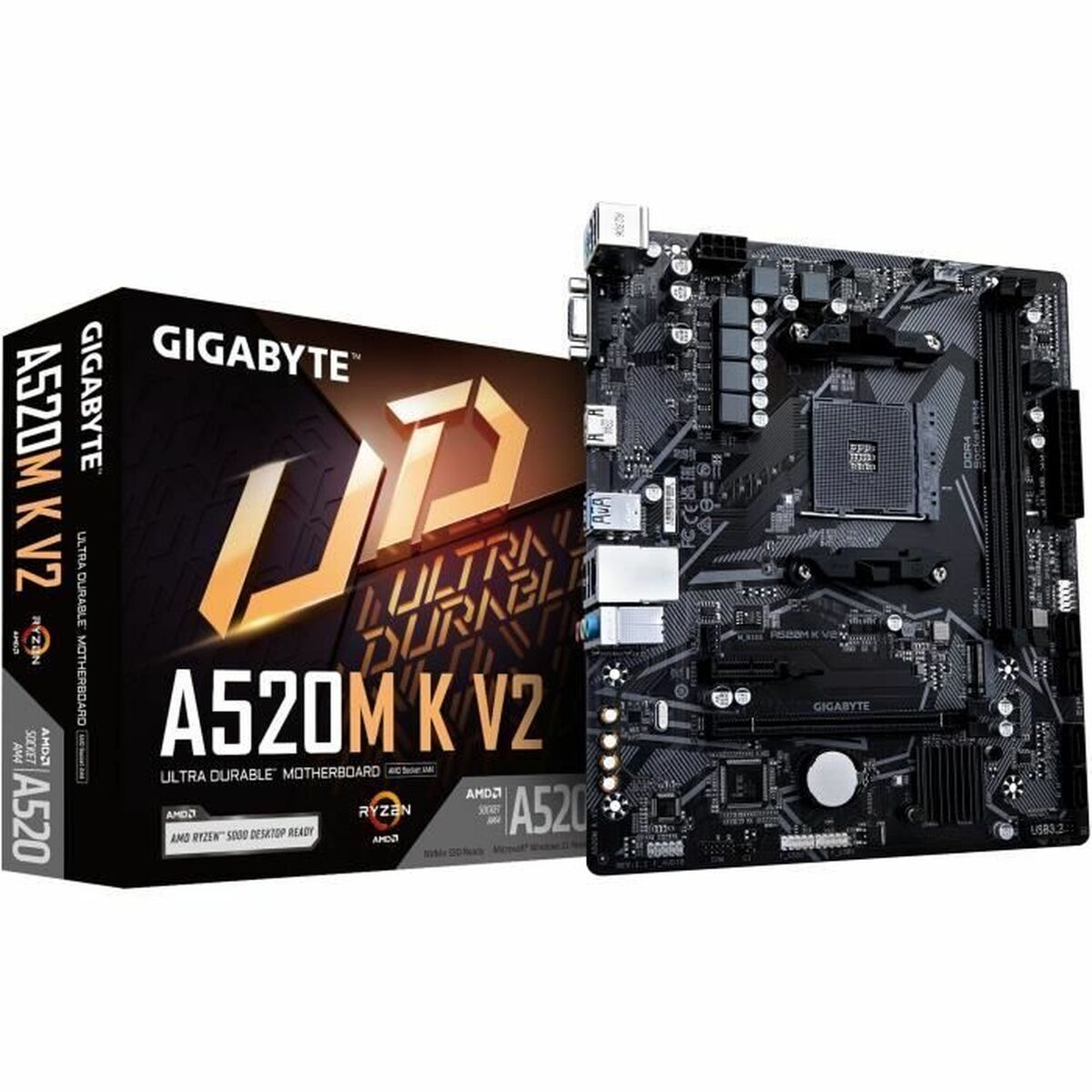 Placă de Bază Gigabyte A520M K V2 AMD AM4 AMD A520 AMD