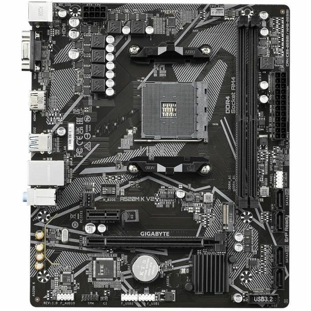 Placă de Bază Gigabyte A520M K V2 AMD AM4 AMD A520 AMD