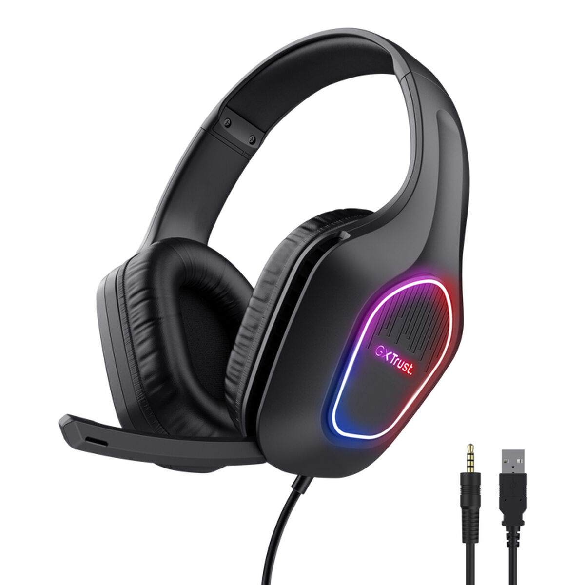 Căști cu Microfon Gaming Trust GXT 416 Zirox Negru Multicolor