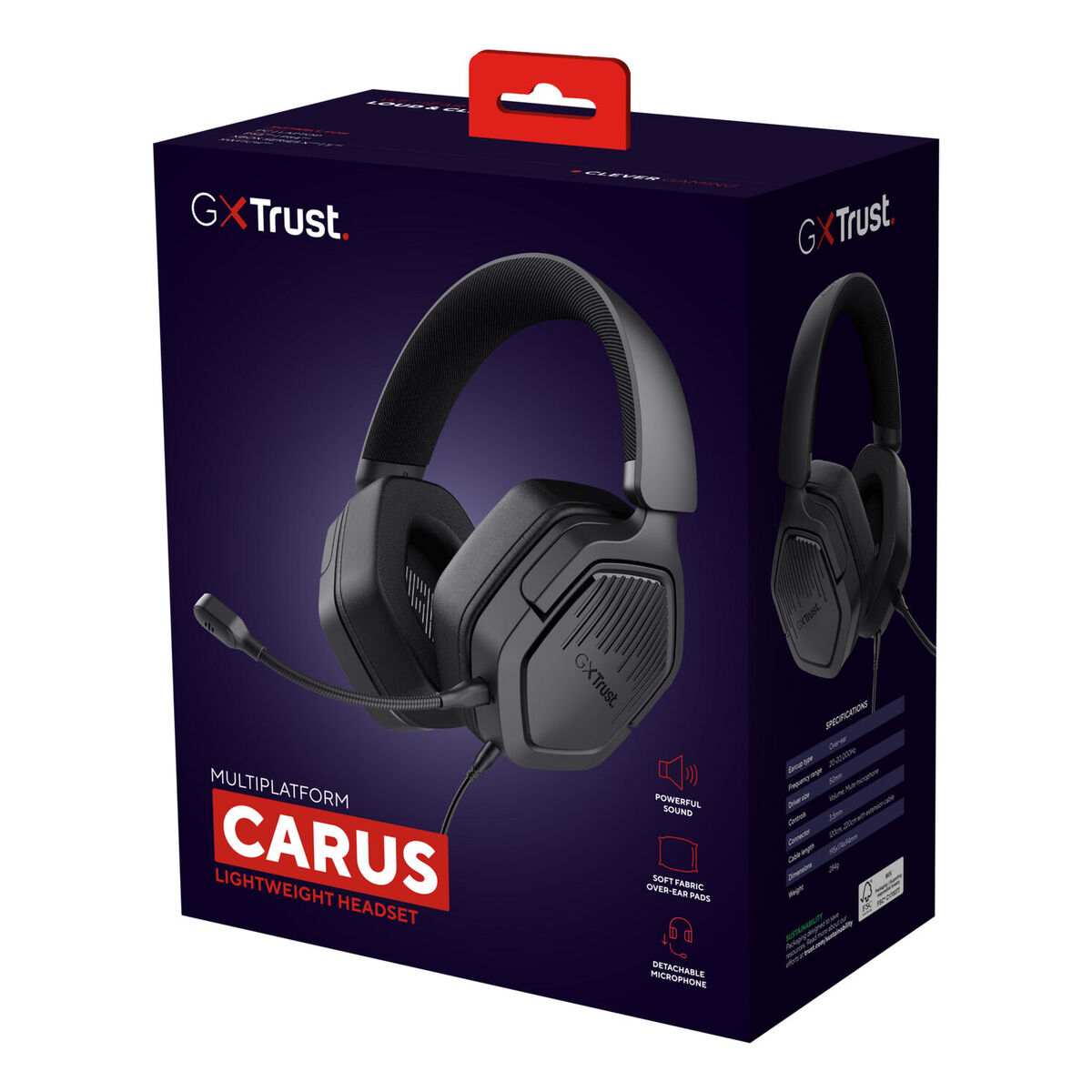 Căști cu Microfon Gaming Trust 25447 Negru