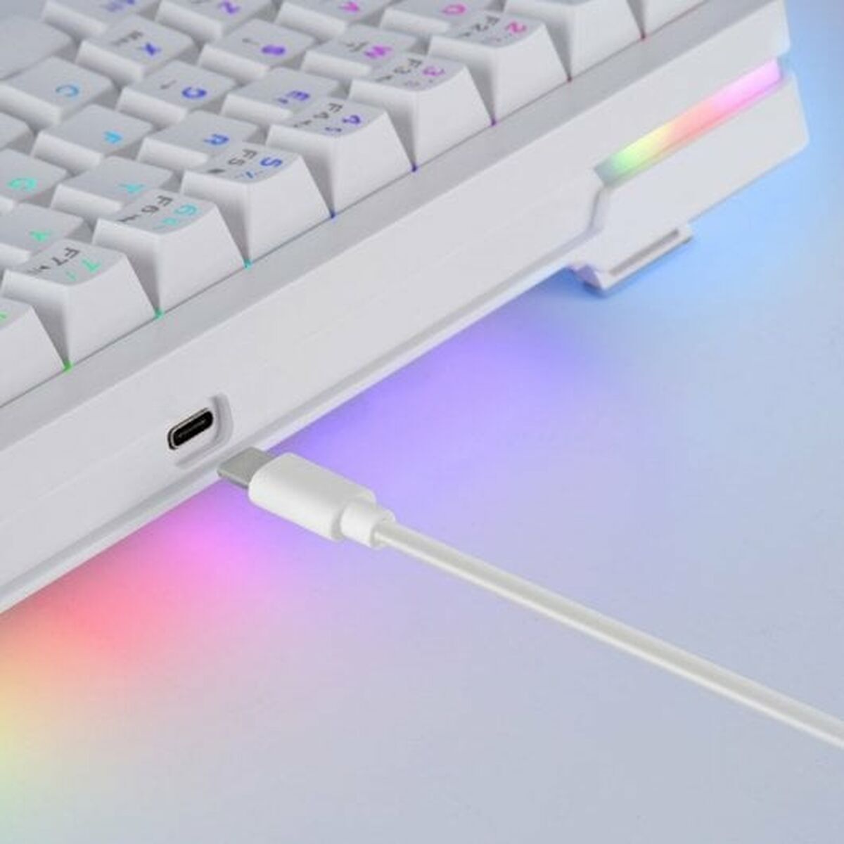 Tastatură Gaming Mars Gaming MKMINIPROWBES Qwerty US Alb