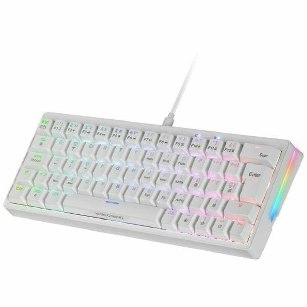Tastatură Gaming Mars Gaming MKMINIPROWYES Qwerty US Alb