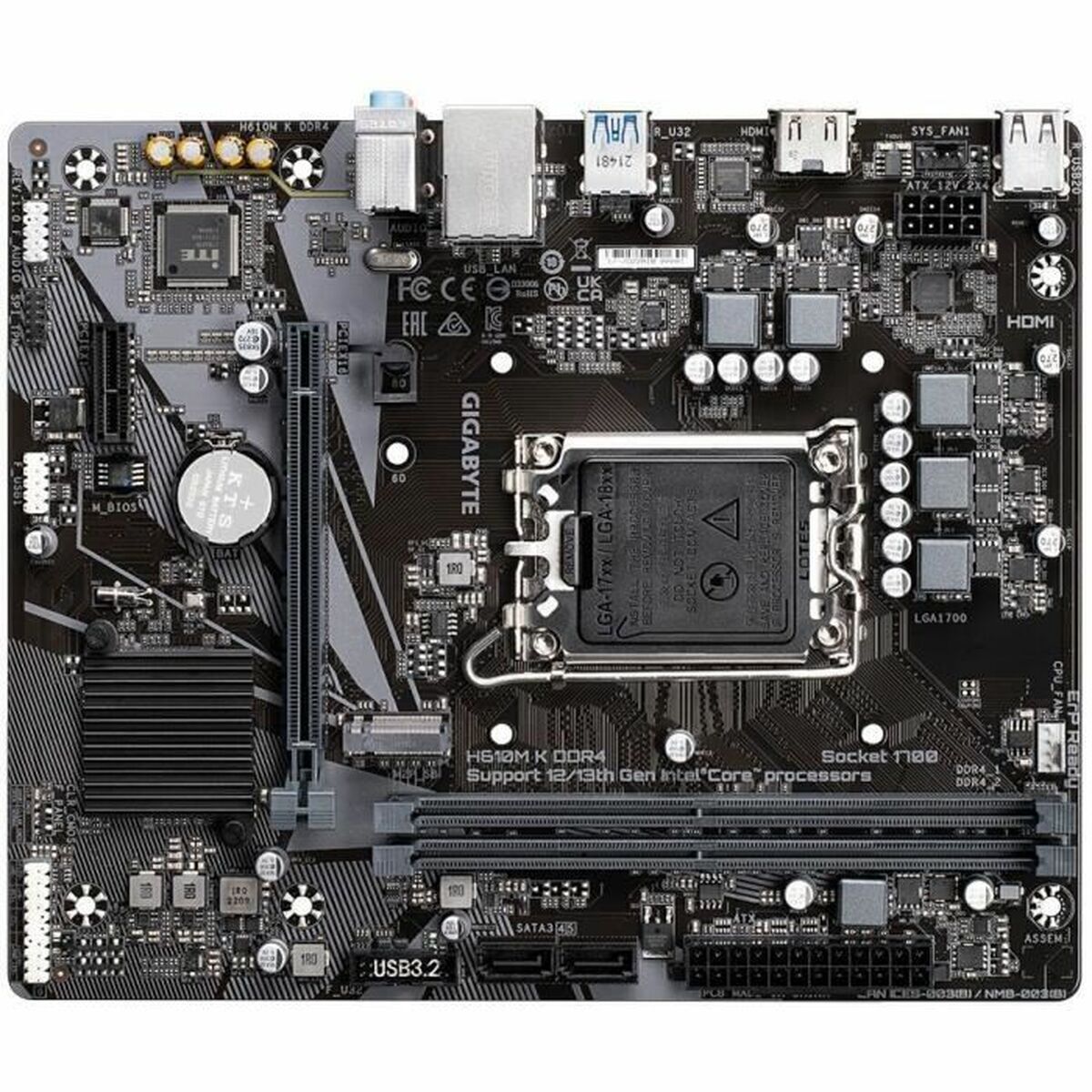 Placă de Bază Gigabyte H610M K DDR4 1.0 LGA 1700