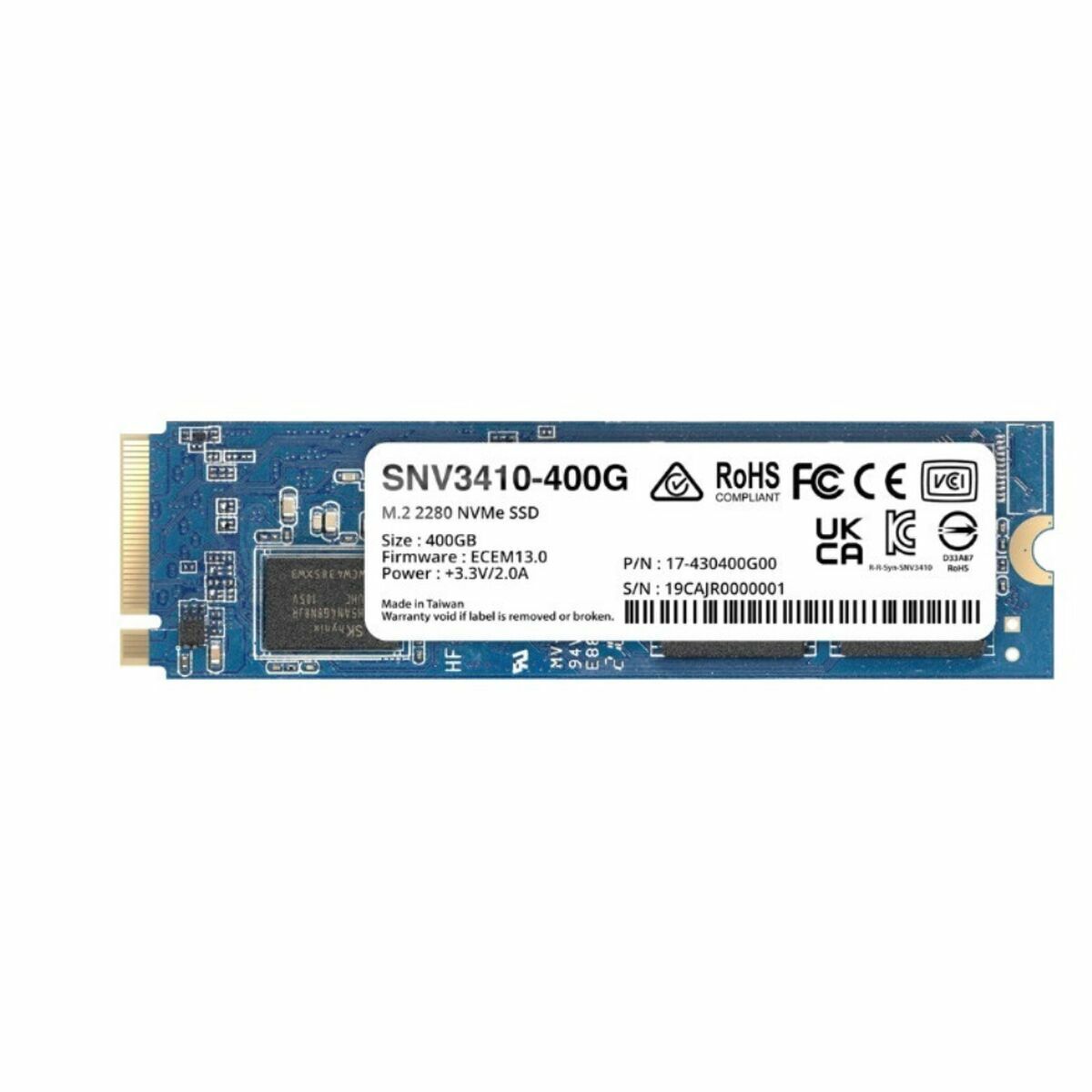 Hard Disk Synology SNV3410 400 GB SSD