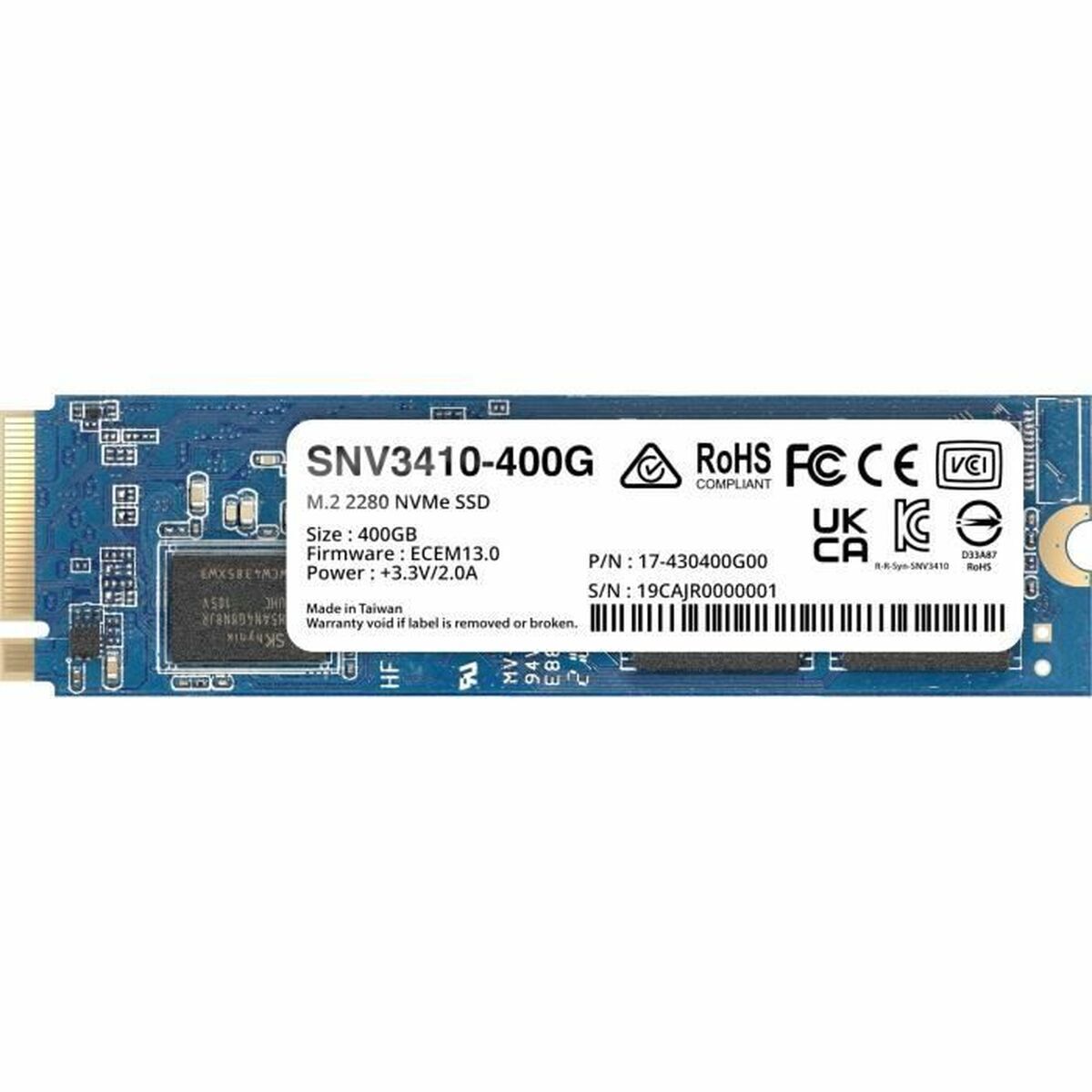 Hard Disk Synology SNV3410 400 GB SSD
