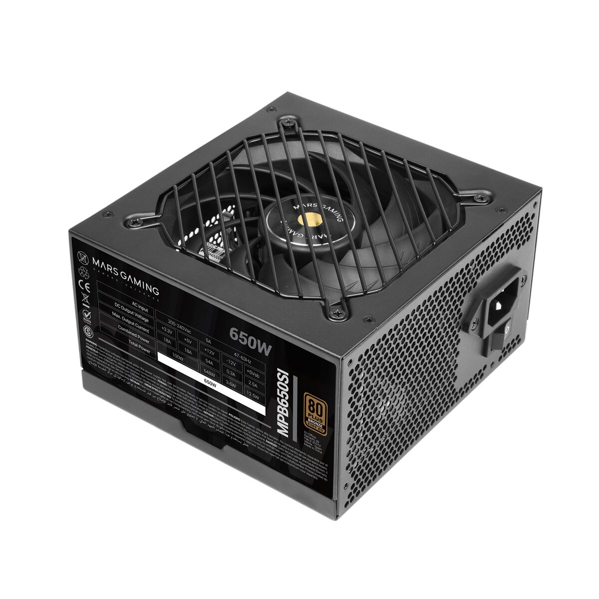 Sursă de Alimentare Mars Gaming TACMARS-MPB650SI 650 W 80 Plus Bronze
