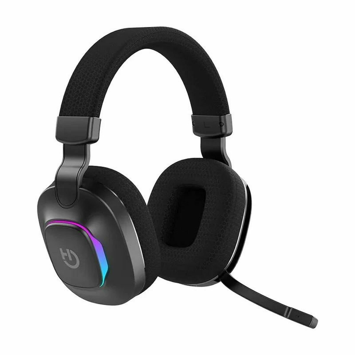 Căști cu Diademă Hiditec Vortex ARGB Negru Multicolor
