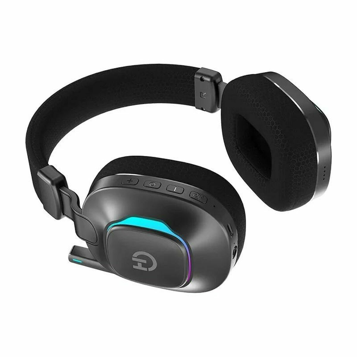 Căști cu Diademă Hiditec Vortex ARGB Negru Multicolor
