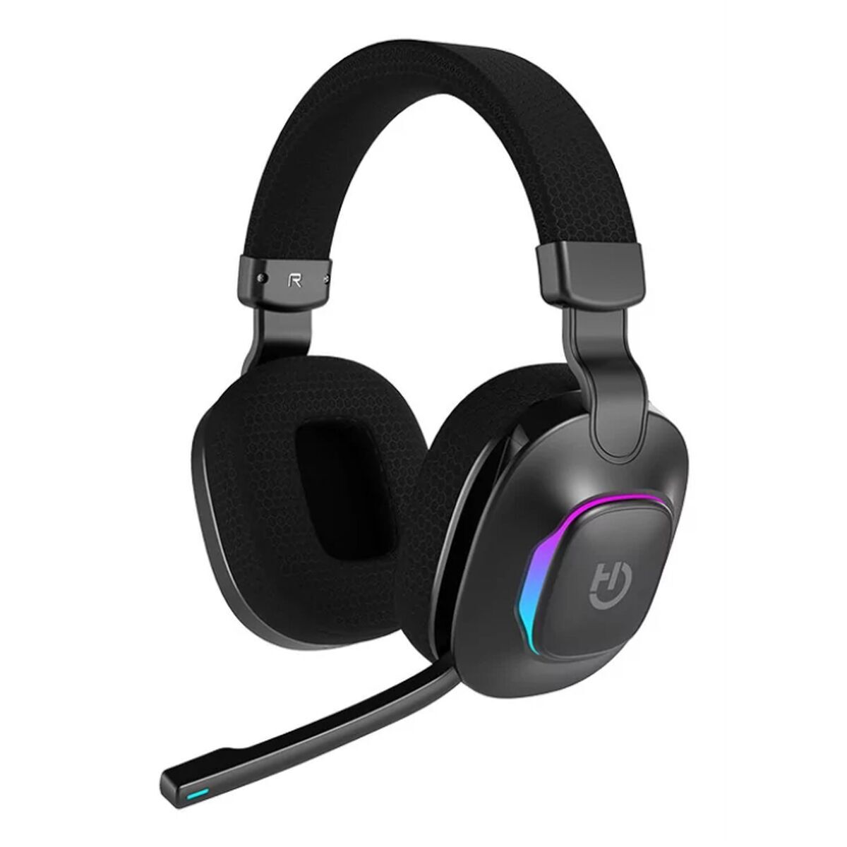 Căști cu Diademă Hiditec Vortex ARGB Negru Multicolor