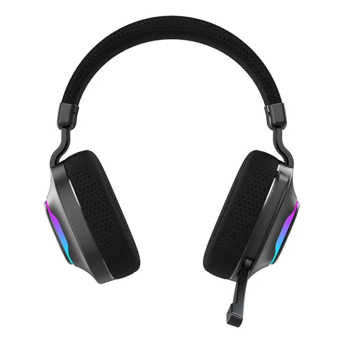 Căști cu Diademă Hiditec Vortex ARGB Negru Multicolor