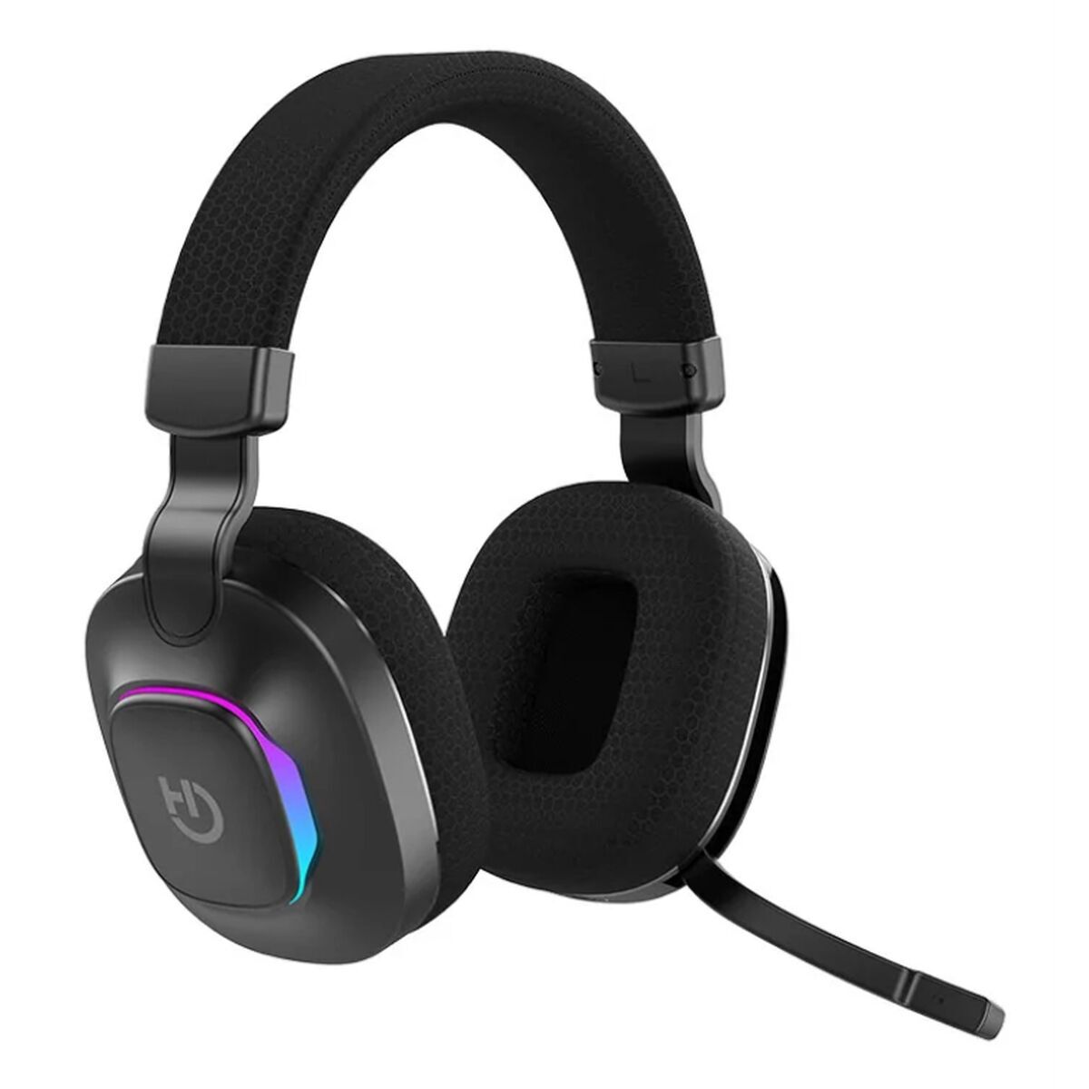 Căști cu Diademă Hiditec Vortex ARGB Negru Multicolor