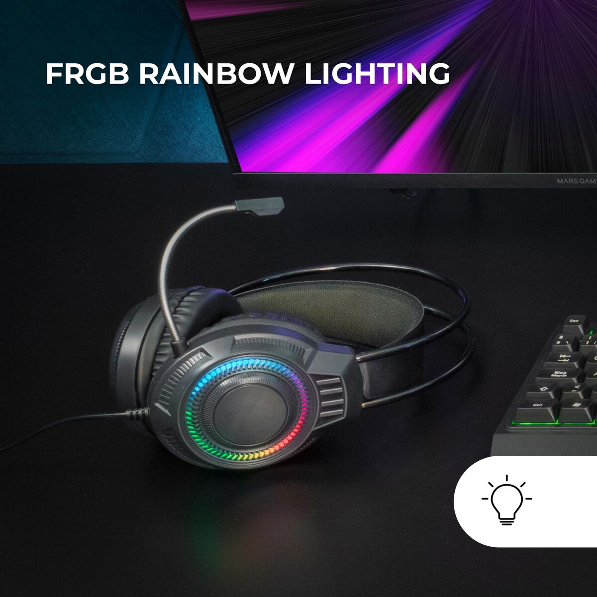 Microfon Mars Gaming MH124 Negru Multicolor