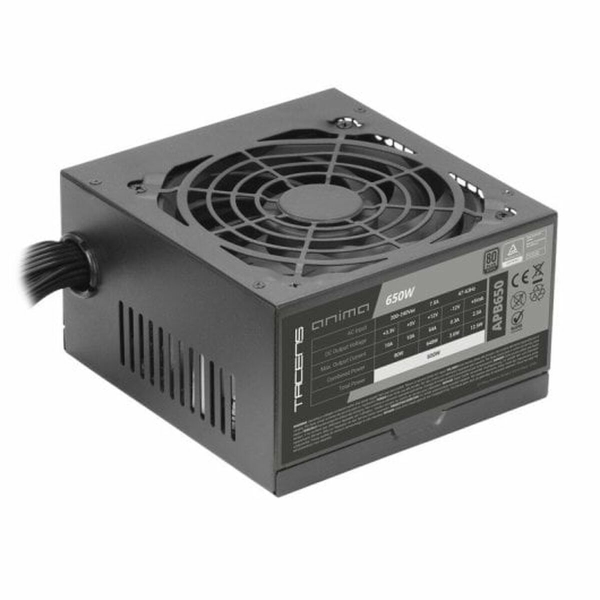 Sursă de Alimentare Tacens Anima APB650 ATX 650 W 80 Plus Bronze
