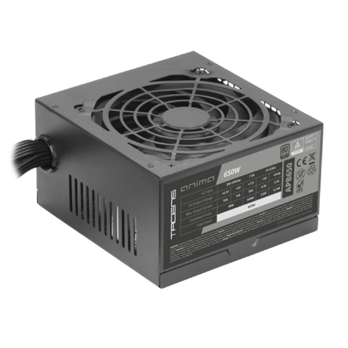 Sursă de Alimentare Tacens Anima APB650 ATX 650 W 80 Plus Bronze