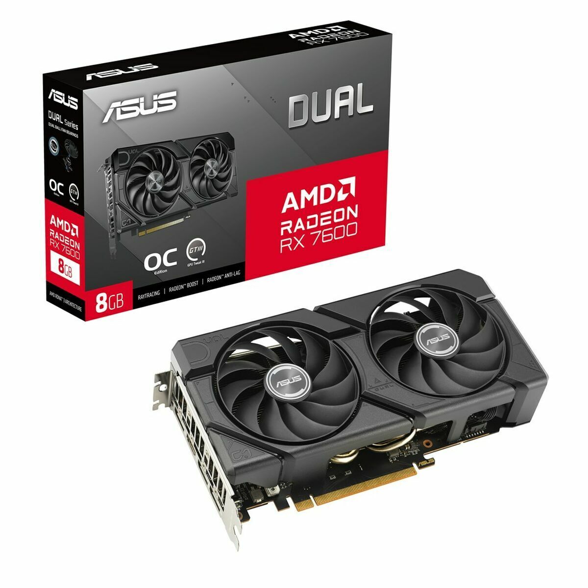 Placă Grafică Asus RX7600-O8G-EVO 8 GB GDDR6