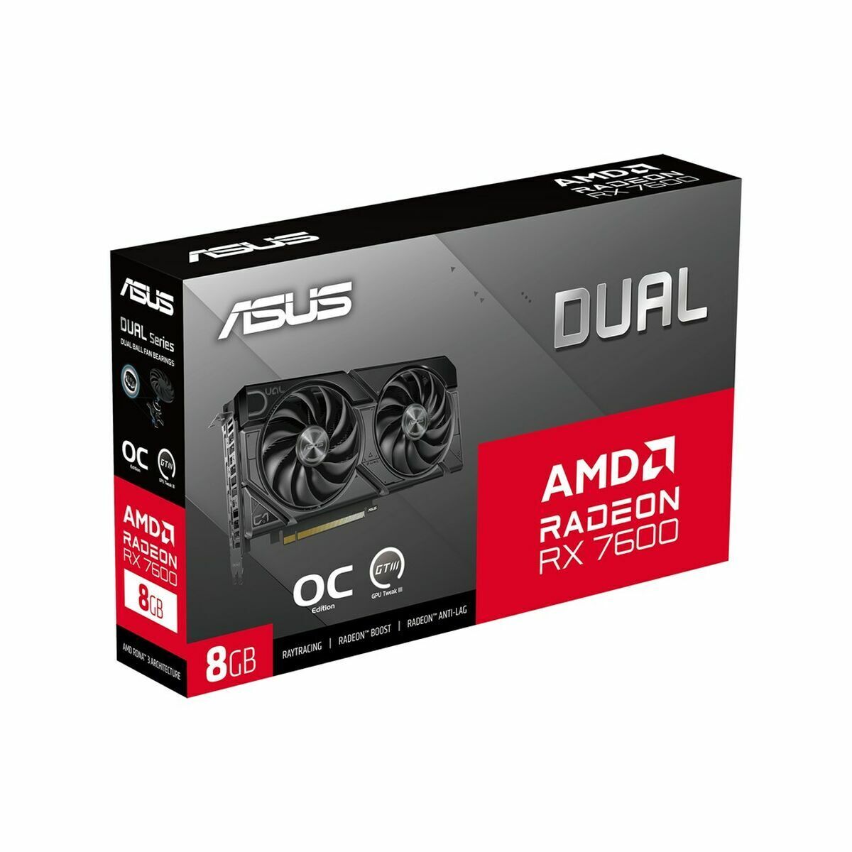Placă Grafică Asus RX7600-O8G-EVO 8 GB GDDR6
