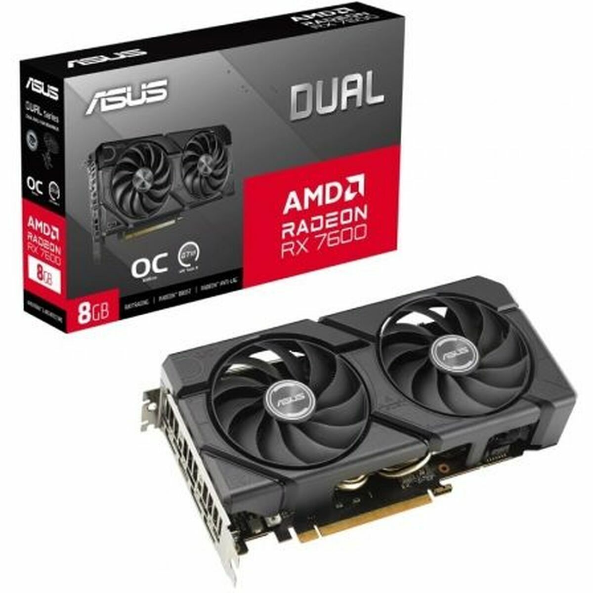 Placă Grafică Asus RX7600-O8G-EVO 8 GB GDDR6