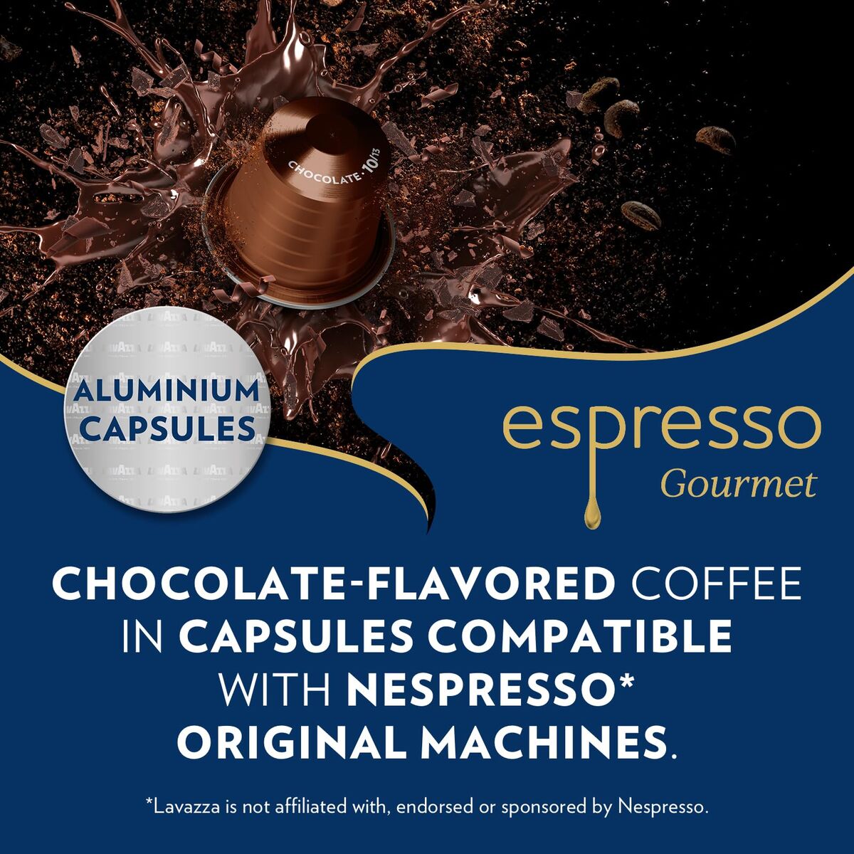Capsule de cafea Lavazza Espresso Gourmet Chocolate 10 Piese (10 Unități)