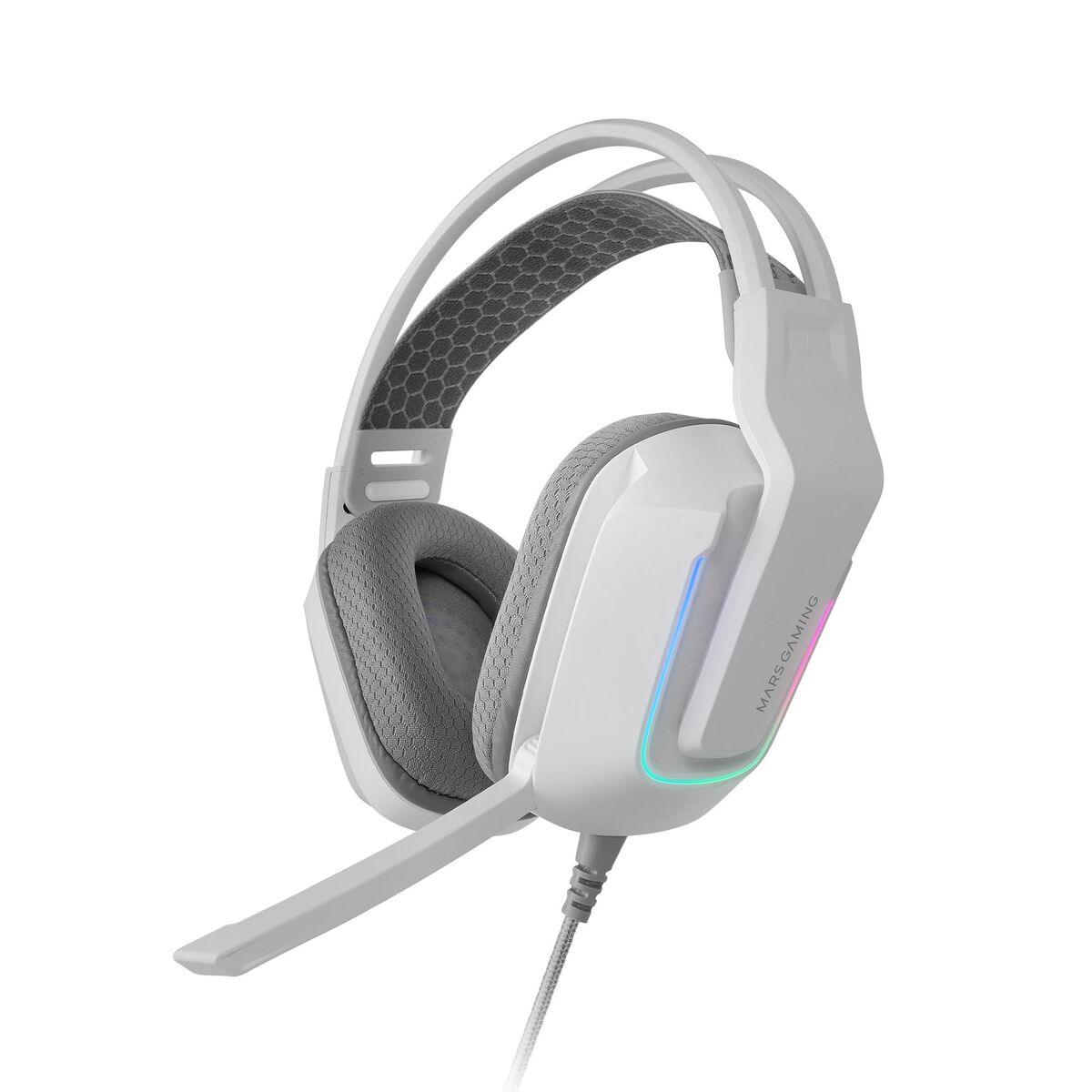 Căști cu Microfon Gaming Mars Gaming MH-Strike Alb Multicolor