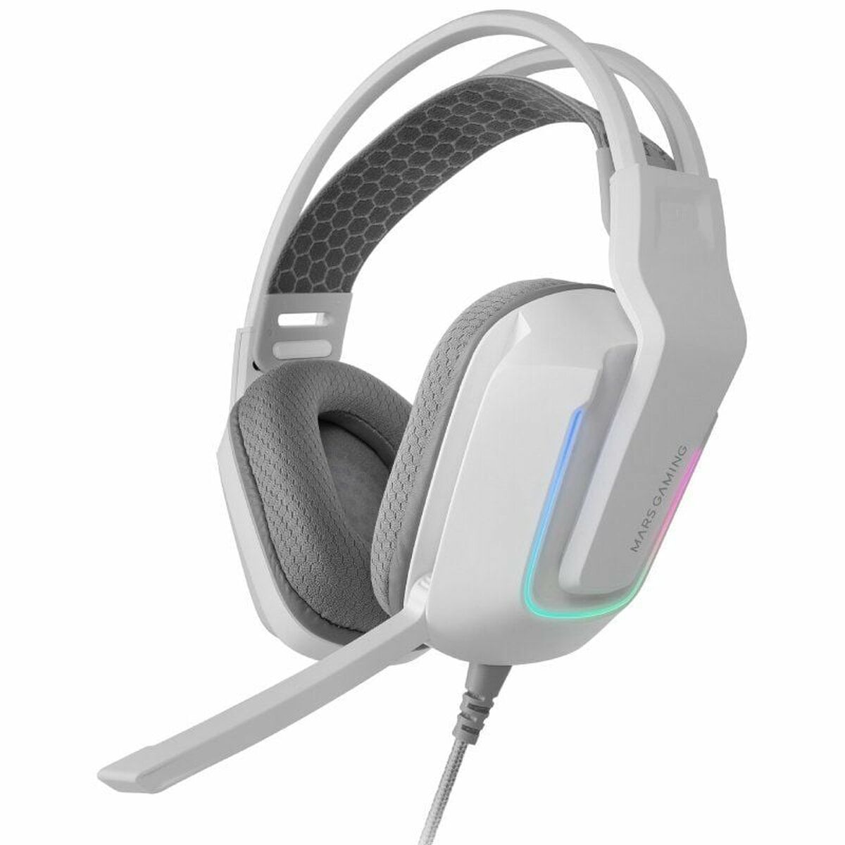 Căști cu Microfon Gaming Mars Gaming MH-Strike Alb Multicolor