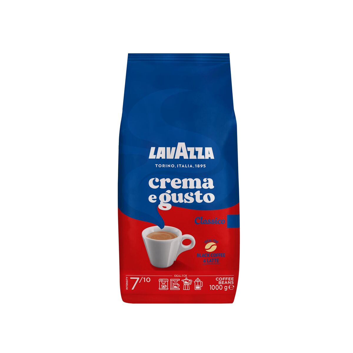 Cafea din boabe întregi Lavazza Crema e Gusto Clásico 1 kg