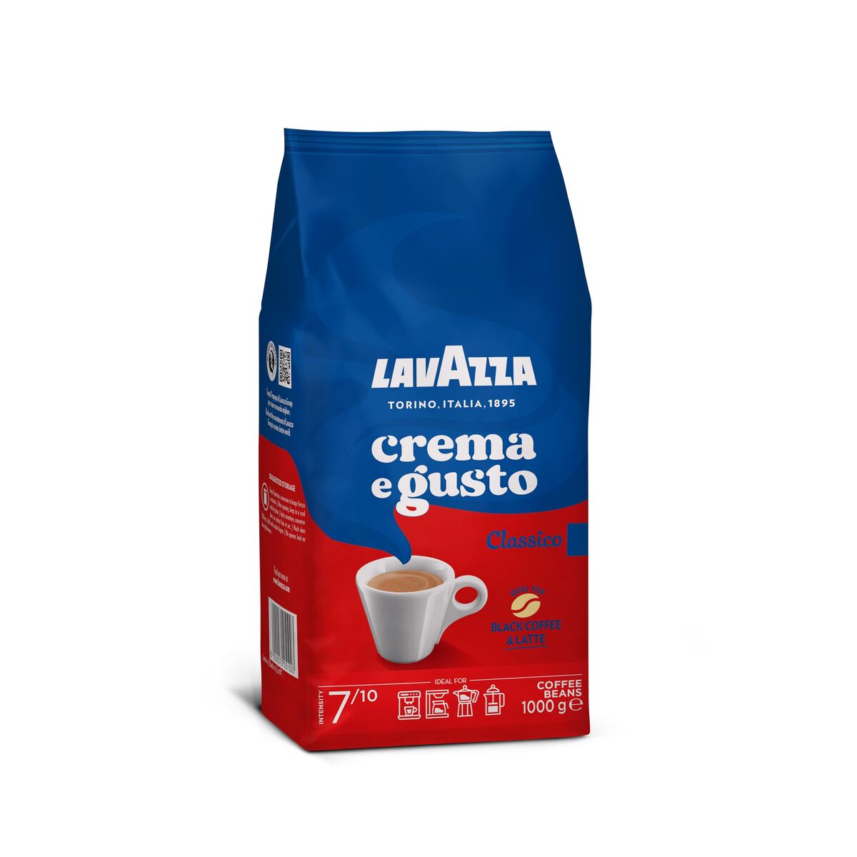 Cafea din boabe întregi Lavazza Crema e Gusto Clásico 1 kg