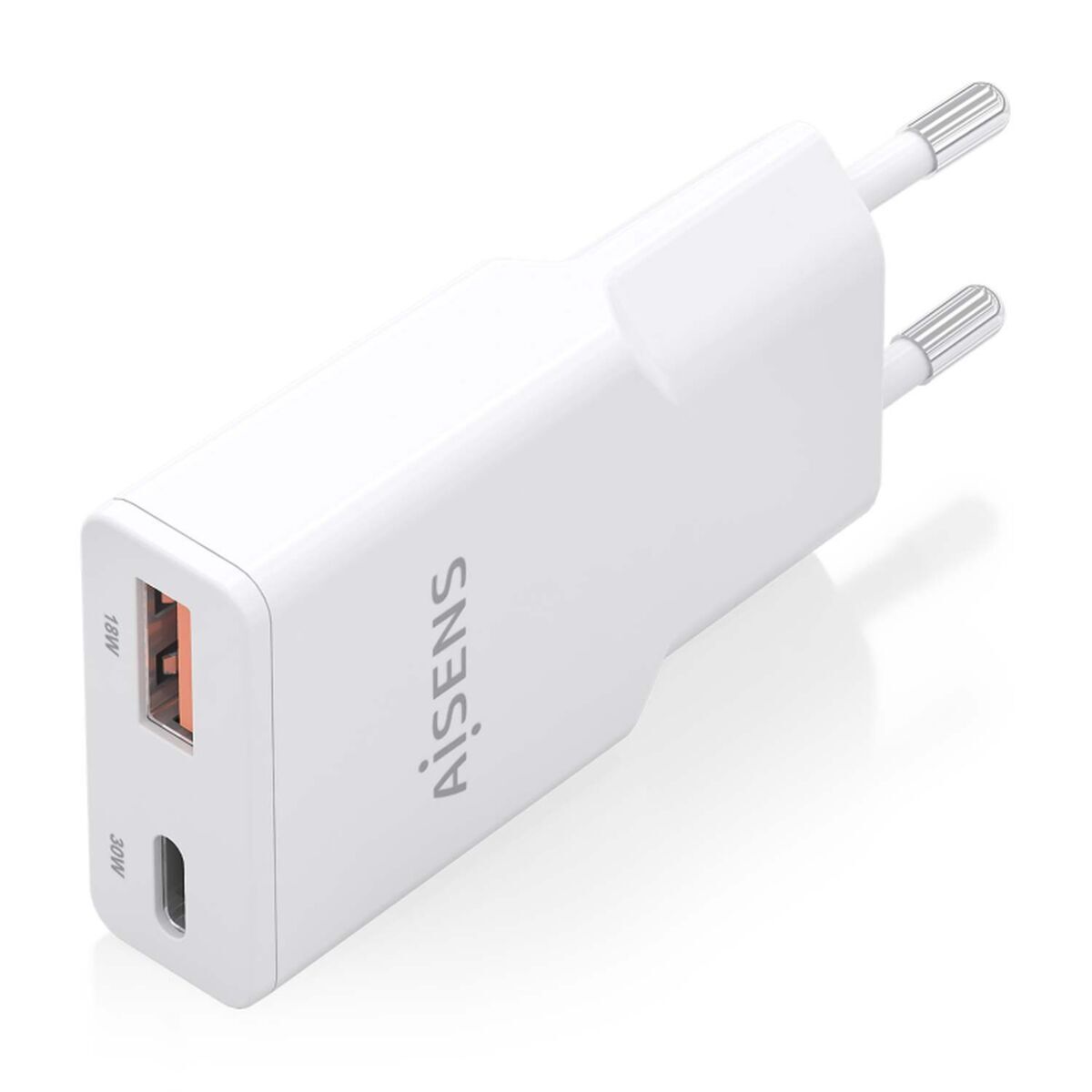 Încărcător de Perete Aisens ASCH-30W2P046-W Alb 30 W