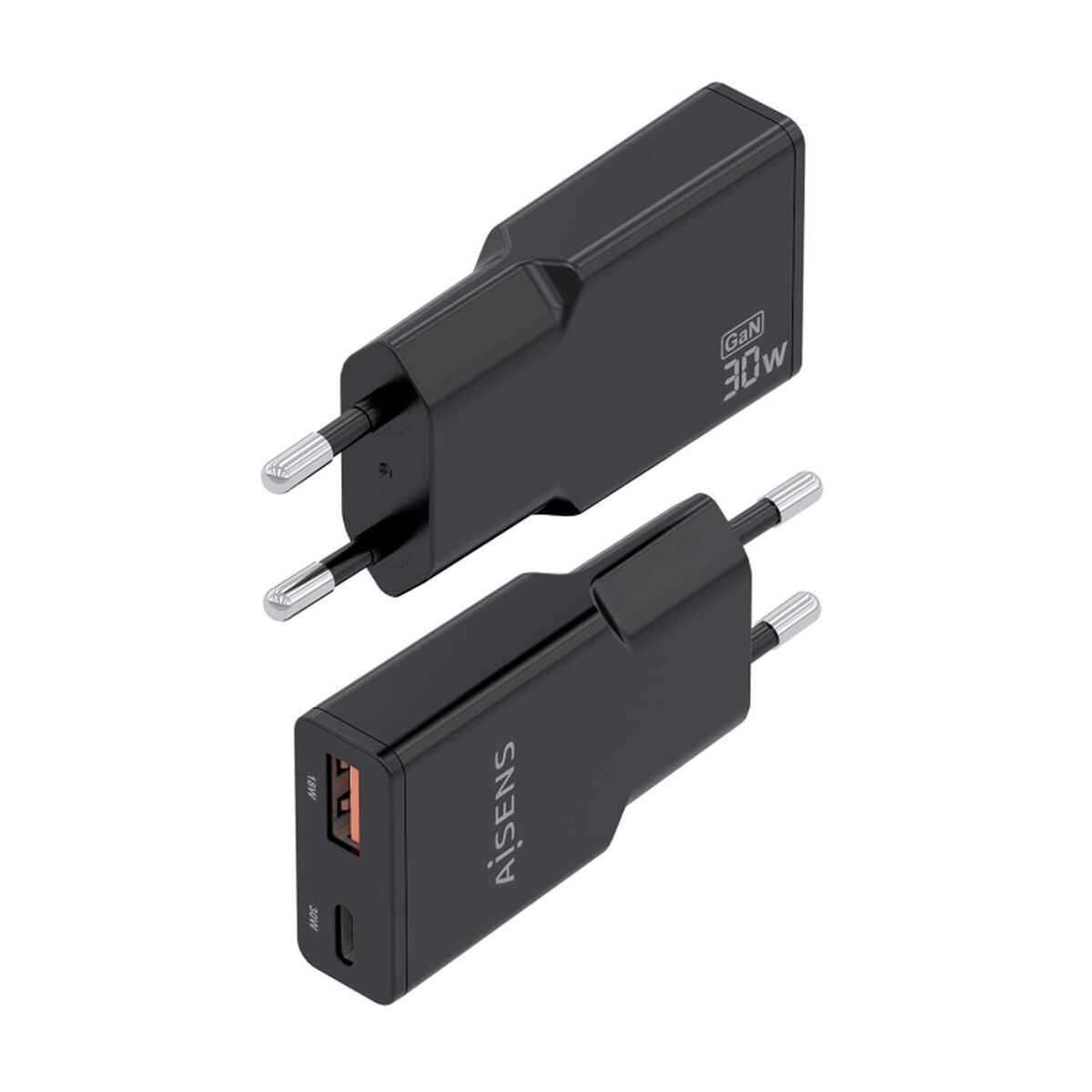 Încărcător de Perete Aisens ASCH-30W2P047-BK Negru