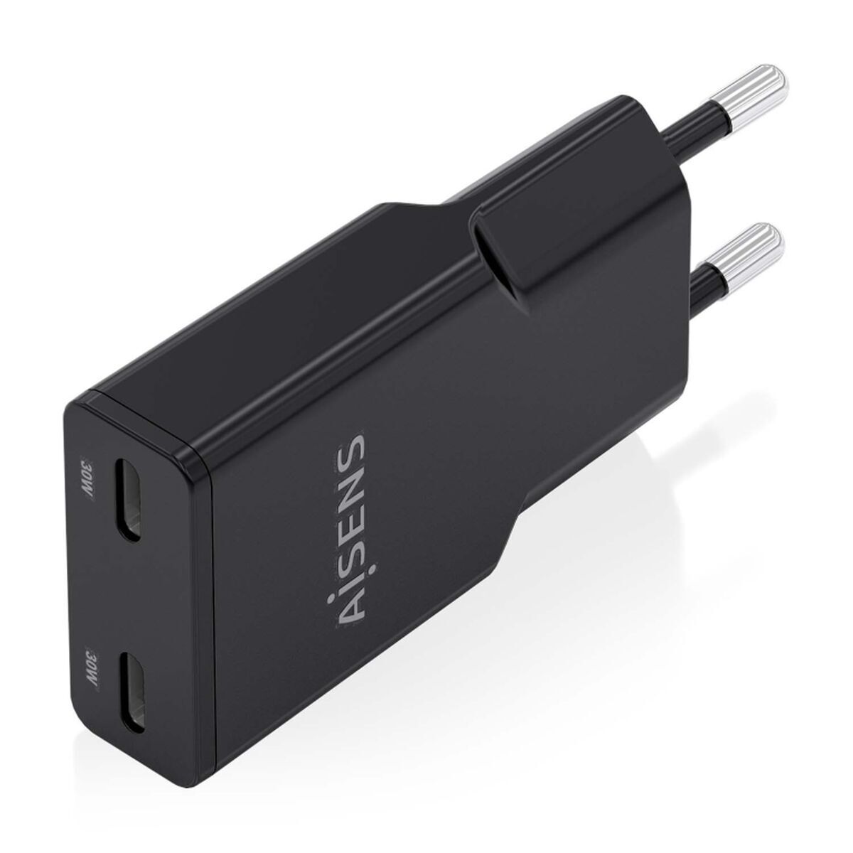 Încărcător de Perete Aisens ASCH-30W2P049-BK Negru 30 W