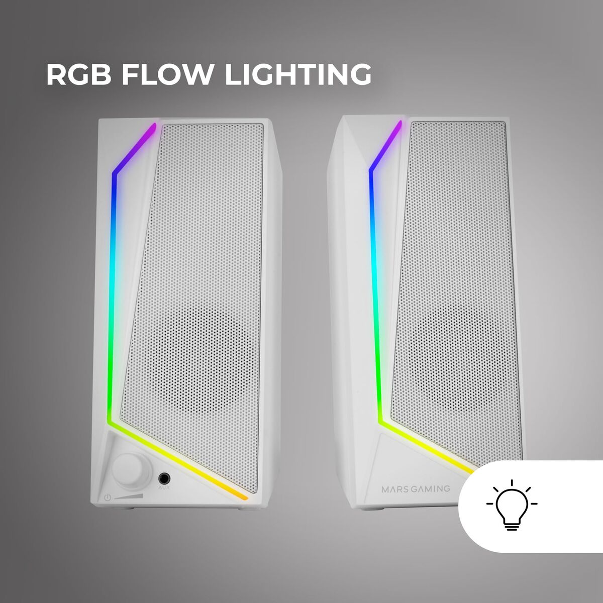 Difuzoare PC Mars Gaming MS72W Alb 15 W 4 W