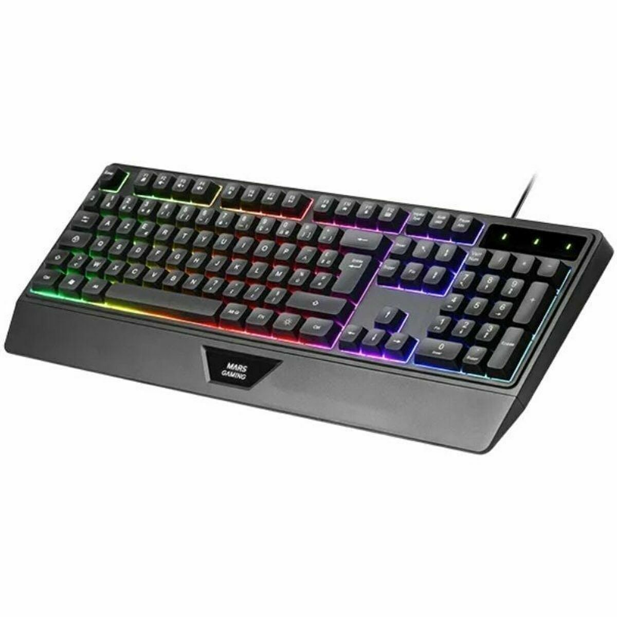 Tastatură și Mouse Mars Gaming MCP124PROES Negru Multicolor Qwerty Spaniolă (4 Unități)
