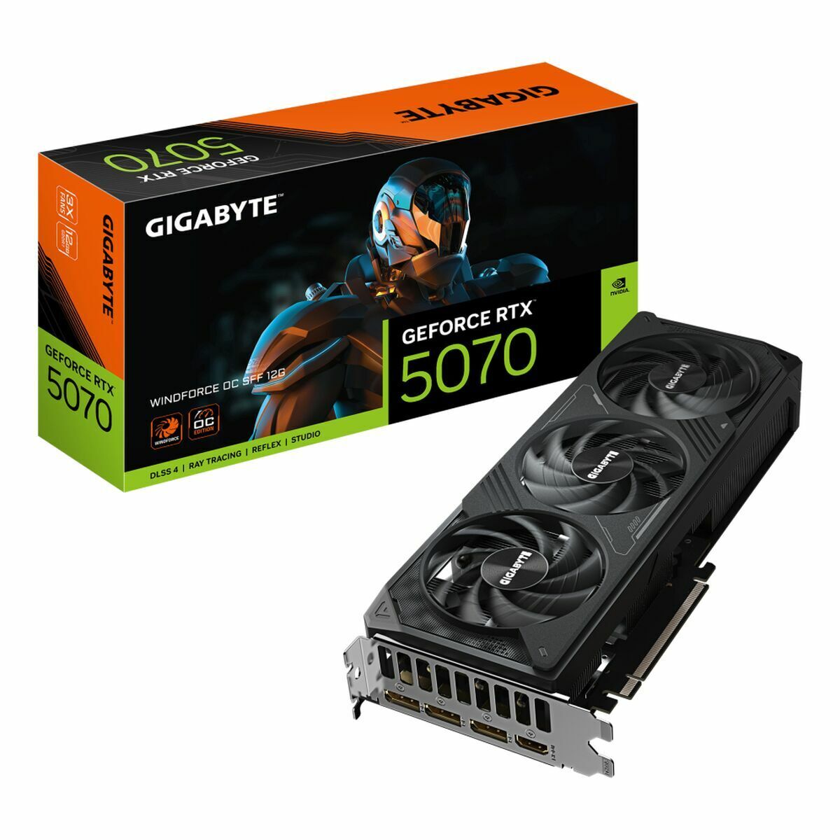 Placă Grafică Gigabyte GV-N5070WF3OC-12GD nvidia geforce rtx 5070 12 GB GDDR6 GDDR7