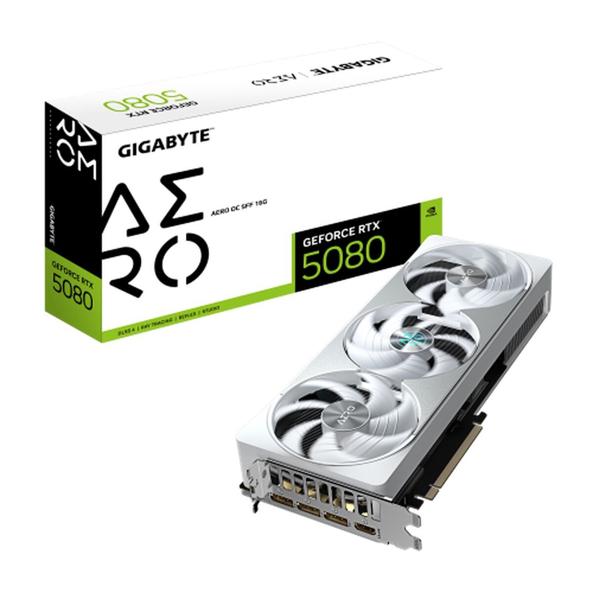 Placă Grafică Gigabyte GeForce RTX 5080 AERO OC SFF 16G GEFORCE RTX 5080 16 GB GDDR6 GDDR7