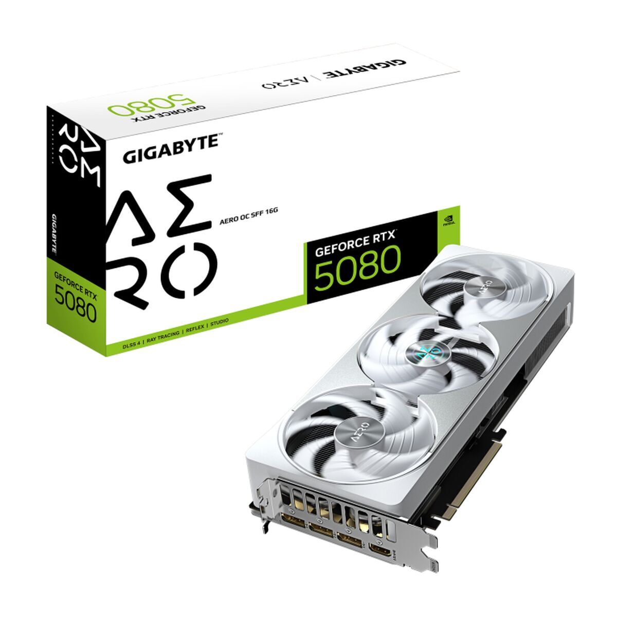 Placă Grafică Gigabyte GeForce RTX 5080 AERO OC SFF 16G GEFORCE RTX 5080 16 GB GDDR6 GDDR7