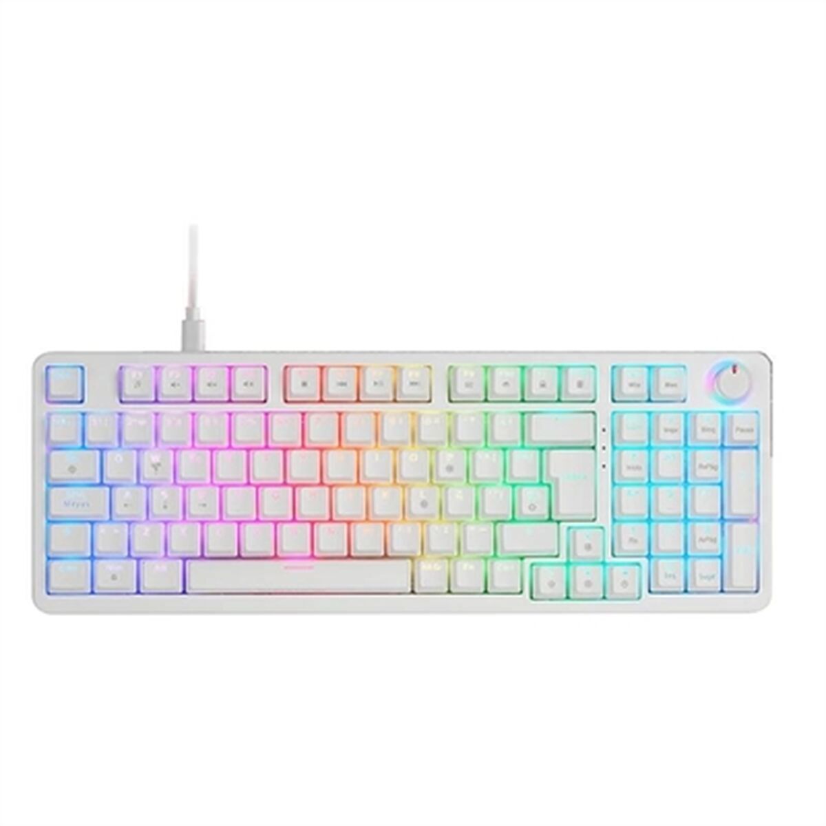 Tastatură Gaming Mars Gaming MKPROWYES Alb Qwerty Spaniolă