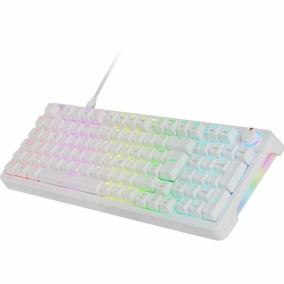 Tastatură Gaming Mars Gaming MKPROWYES Alb Qwerty Spaniolă