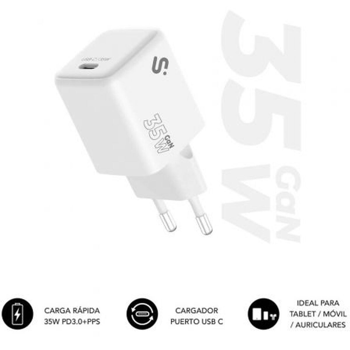 Încărcător de Mașină Subblim SUBCHG-6G3510 Alb 120 W