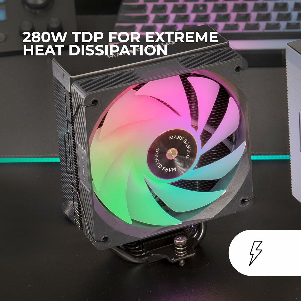 Ventilator CPU Mars Gaming MCPUX5ARGBW