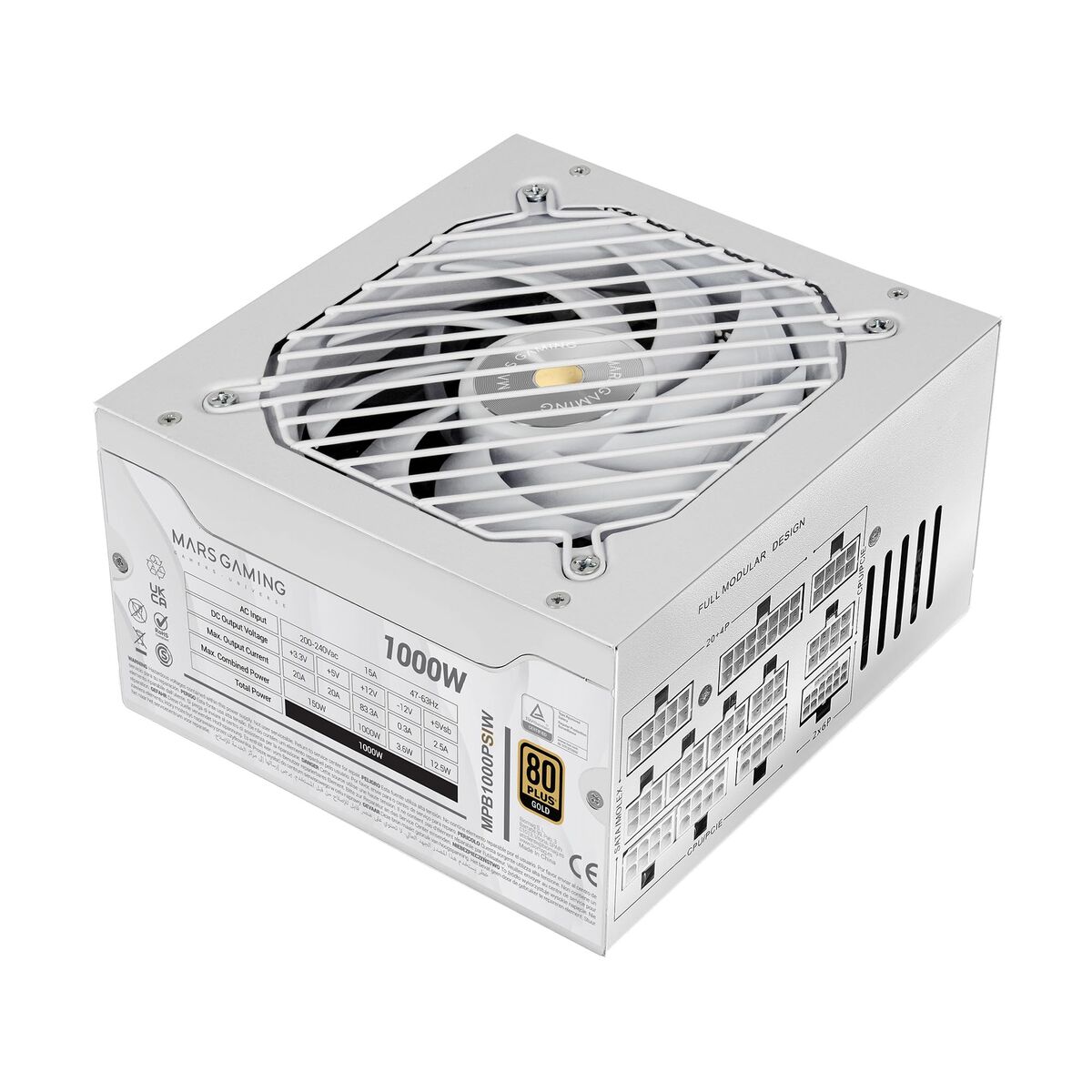 Sursă de Alimentare Mars Gaming MPB1000PSIW 1000 W 80 Plus Gold