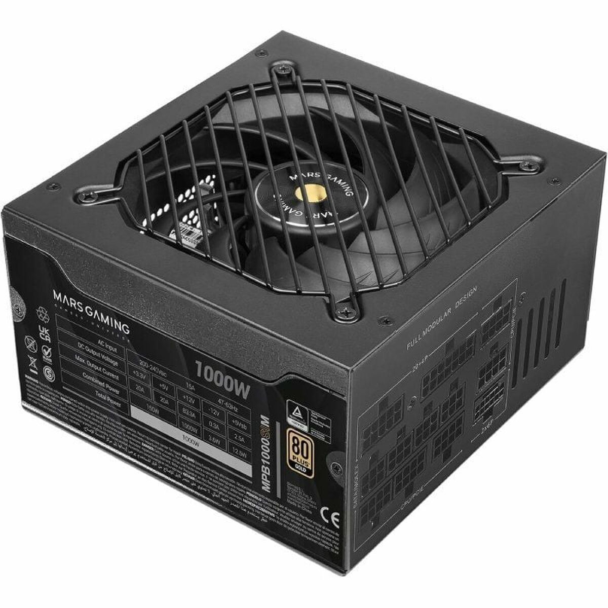 Sursă de Alimentare Mars Gaming MPB1000SIM ATX 1000 W 80 Plus Gold